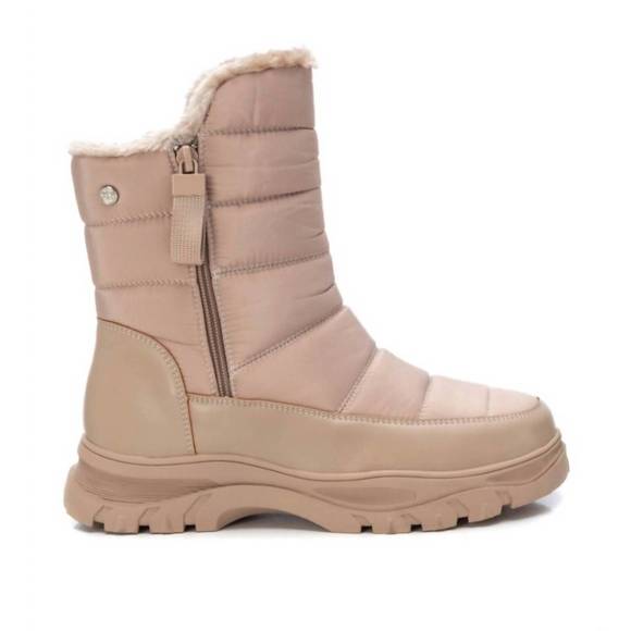 NEW XTI women's winter boots in beige/khaki - Picture 2 of 5